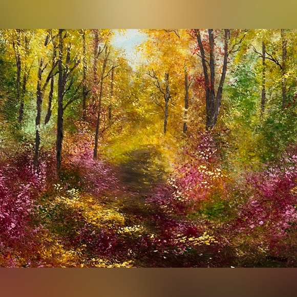 Other - SOLD SIGNED ORIGINAL ACRYLIC COLORFUL LANDSCAPE PAINTING